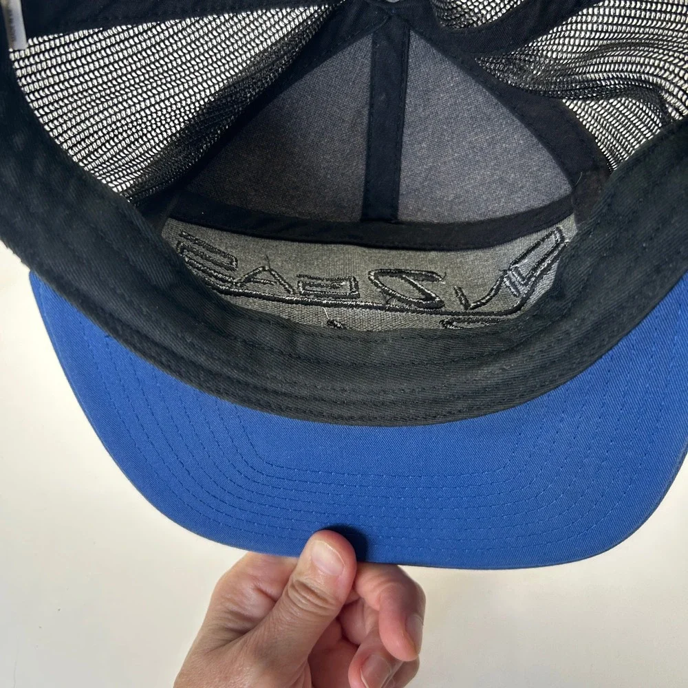 Vintage Richardson 168 On Gas Racing 7 Panel Trucker Snapback Flat Bill Cap RARE